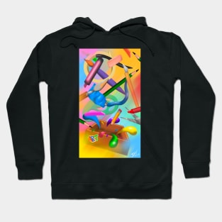 Exploding Art Box Hoodie